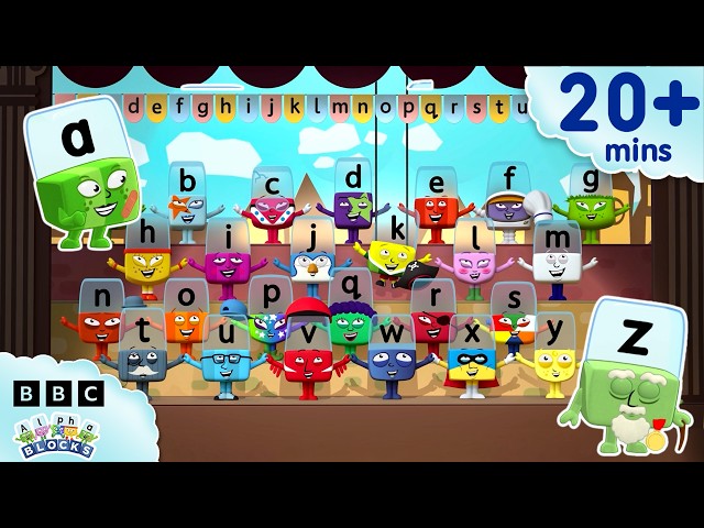 Let's Sing the Alphabet Song | Learn to Read and Spell for Kids Compilation | Alphablocks