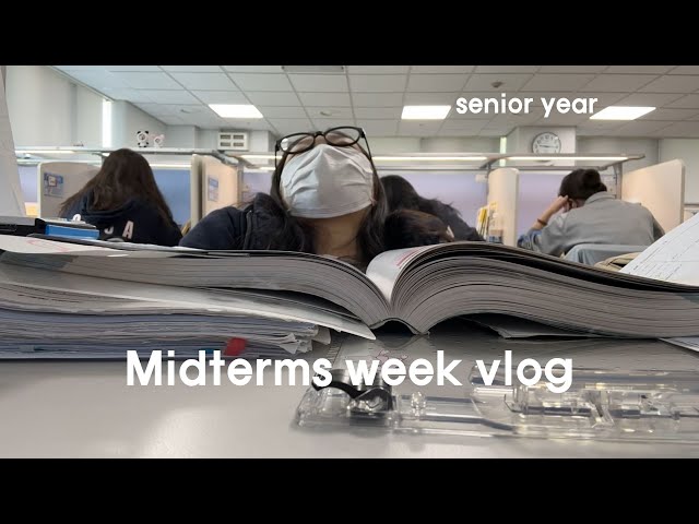 Study vlog🖇️midterms, studying w/ friends, math, realistic