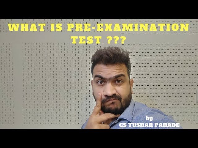 Pre-Examination Test || Confused ???