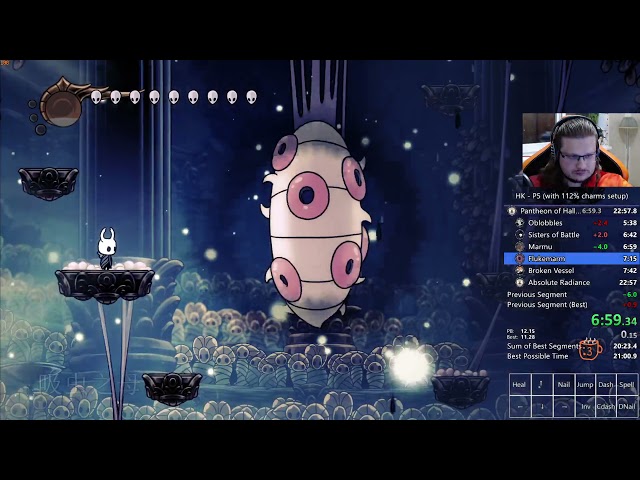 Hollow Knight 112% APB Pantheon of Hallownest Speedrun in 22:39
