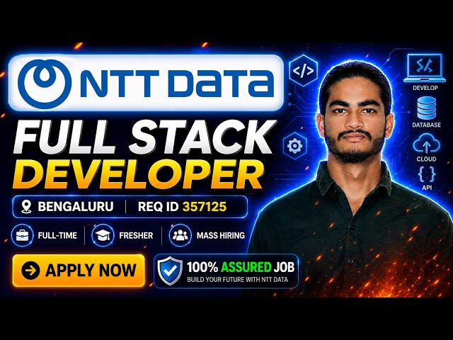 NTT DATA Hiring 2026 | Full Stack Developer | Fresher | React.js | JavaScript | Bengaluru Jobs