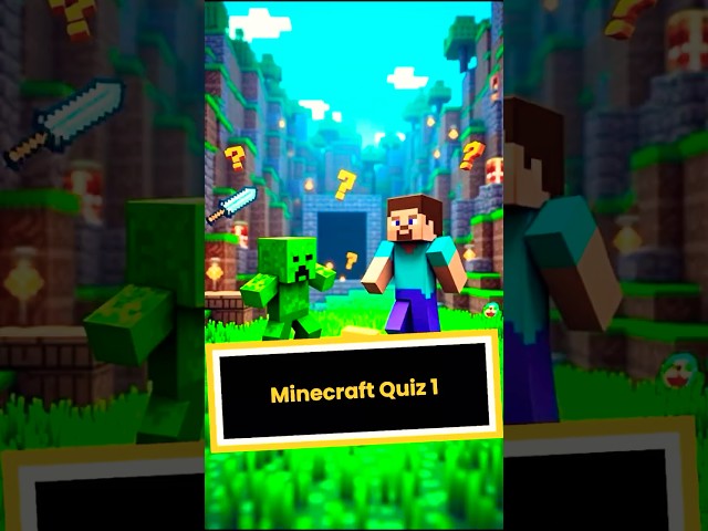 Minecraft Quiz #1 #minecraft #minecraftshorts #minecraftmemes #shorts #gameplay