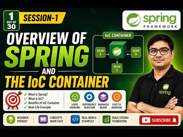 🚀 Finally Understand Spring IoC Container! | Spring Framework for Beginners | Session 1 #spring