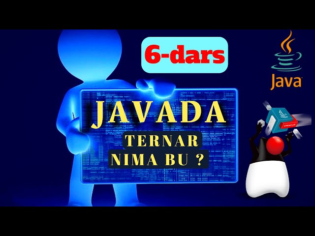 6-dars #Java javada ternar operatori || ternar || java dasturlash tili