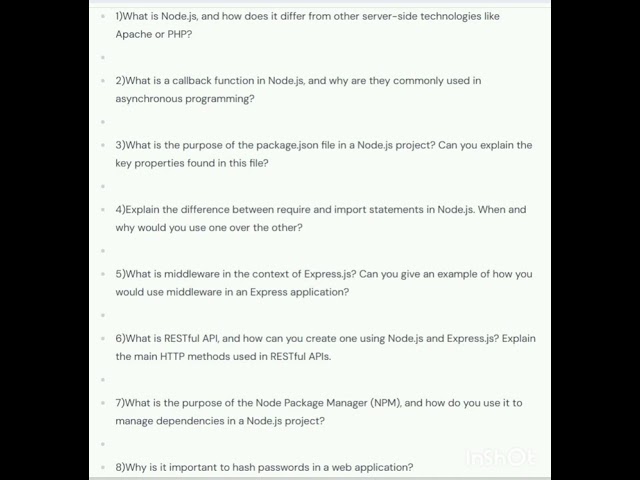 Node JS Interview Questions