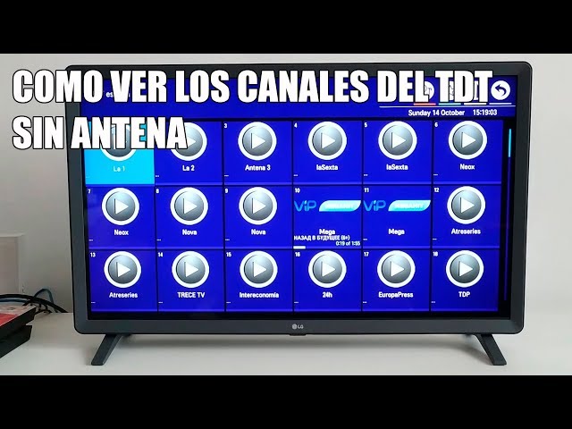 Como ver los canales del TDT por internet sin antena