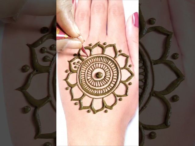 Mehndi Design | Easy Back Hand Gol Tikki Mehndi Design | Mehndi Design | Mehandi Design | Mehandi