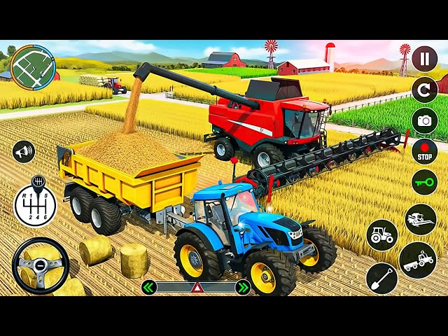 Real Tractor Driving Simulator - Indian Farming Transport Walkthrough - Android GamePlay