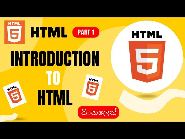 Introduction To HTML  - 01  Web Development Tutorial in Sinhala | What is HTML? | Frontend Coder SL