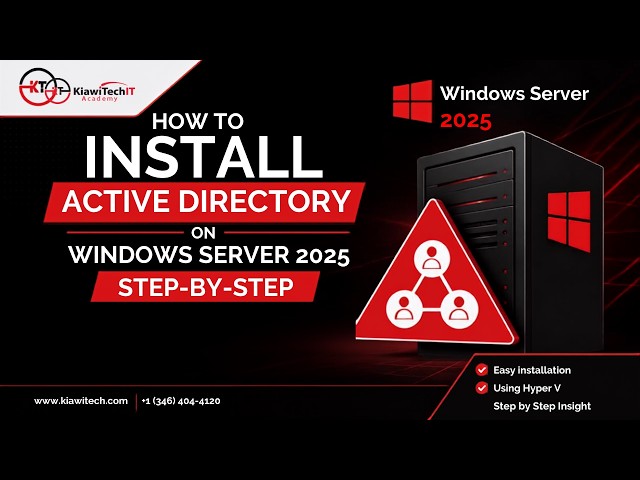 How to Install Active Directory & Configure a Domain Controller (Windows Server 2022)