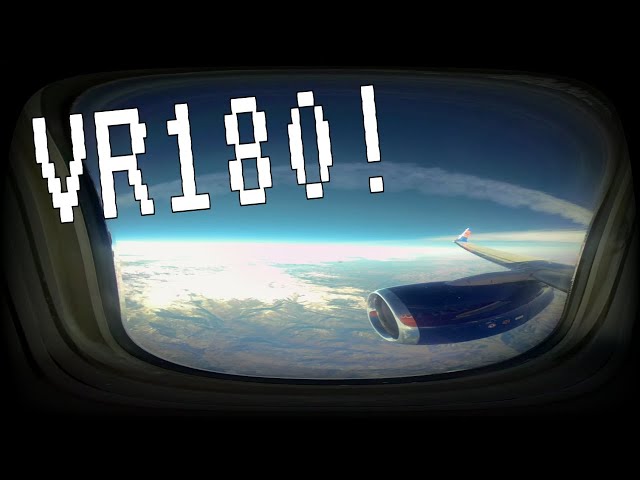 #VR180 I Saw Something Amazing Out the Airplane Window!!