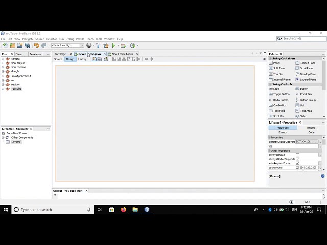 JAVA - NetBeans IDE  : How to shift from one JFrame to another .