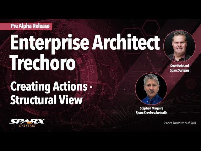 Enterprise Architect Trechoro Creating Actions - Structural View
