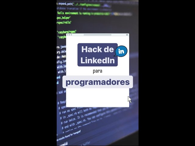 HACK DE LINKEDIN para programadores 🚀 #shorts