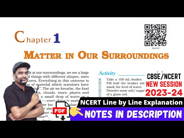 Matter in Our Surroundings: Class 9 Science Chapter 1 [Full Chapter]