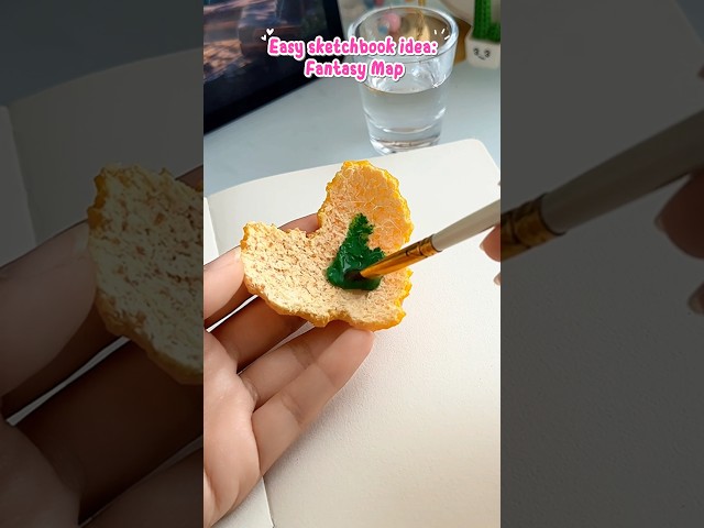 Fantasy Map 🗺️ ✨#shorts #art #painting #drawing #muktaeasydrawing #youtubeshorts