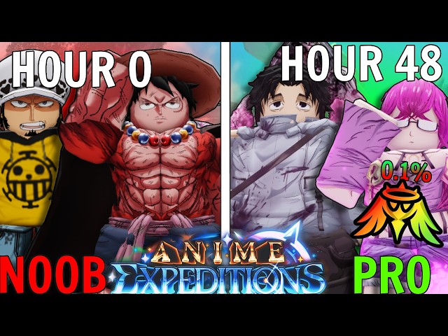 I Spent 48 Hours MAKING The BEST UNITS OP WITH THE 0.1% TRAIT In Anime Expeditions Roblox(NoobToPro)