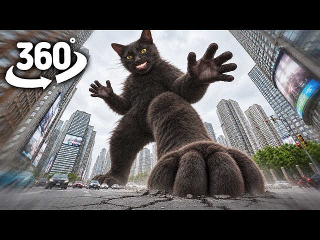Clapping Cat in YOUR CITY ! | 360° VR