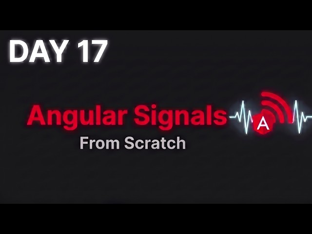 Learning Angular Signals From Scratch (Signals, debounced) — Day 17