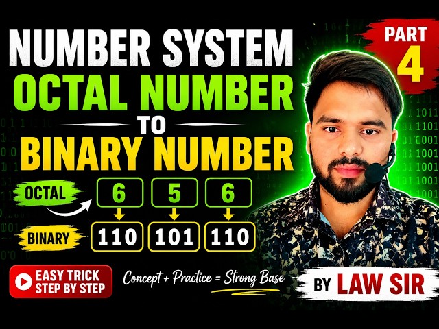 Binary to Octal and Octal to Binary Conversion | Number Conversion
