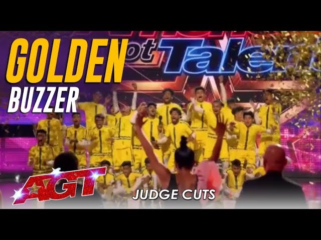 V. Unbeatable: Dwyane Wade Hits GOLDEN BUZZER For Indian Dance Group | America's Got Talent