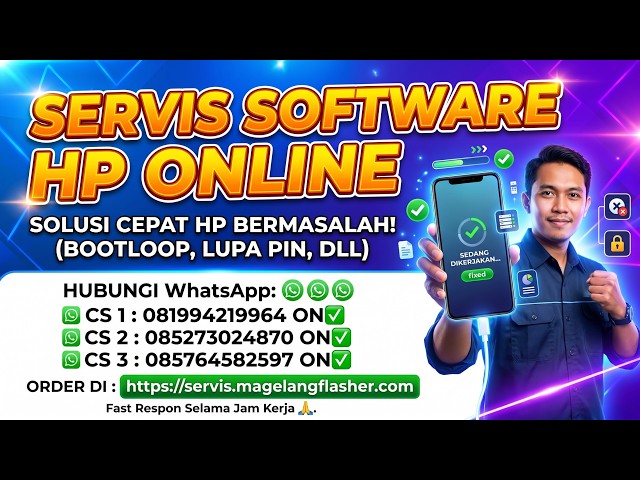 JASA SERVIS ONLINE 081994219964 | UNLOCKTOOL TUTORIAL | MAGELANG FLASHER