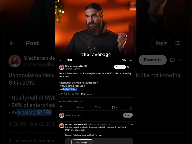 Not knowing Kubernetes will end your career