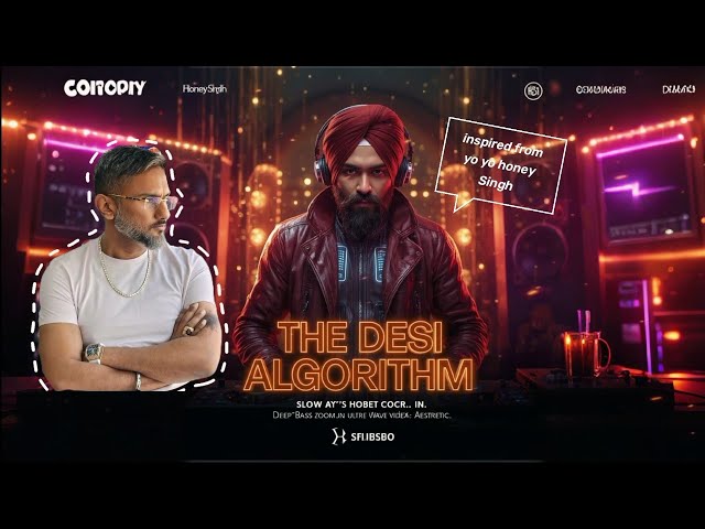 The Desi Algorithm present |🎧yo yo yo honey Singh style | AI music video @YoYoHoneySingh#honeysingh 