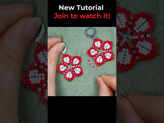 Make Romantic Flower Earrings 💖 Fast & Easy