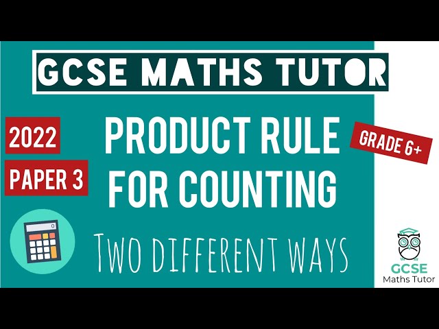 Product Rule for Counting | Quick Revision | Grade 6+ | GCSE Maths Exam Revision