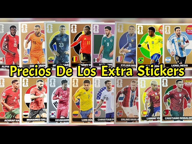 Panini 2026 World Cup Extra Stickers Prices/Base/Bronze/Silver/Gold/THE MOST EXPENSIVE ONE IS GOL...