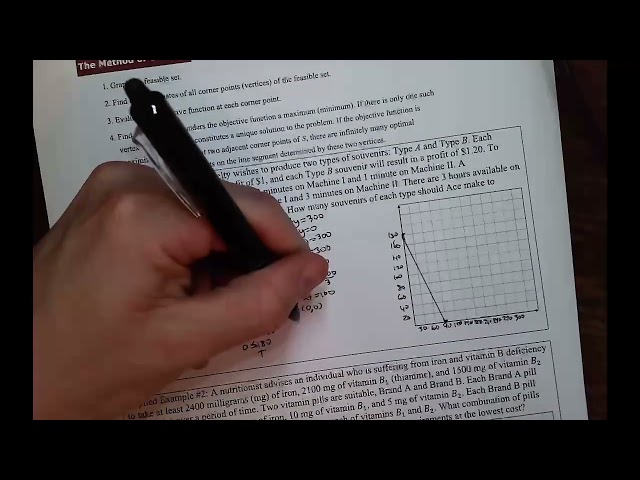 NorthArk MAT 2113 Finite Lesson 3.3 Applied Example #1 Linear Programming Maximizing Problem