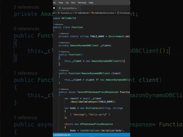 How to Test .NET AWS Lambda Functions #shorts