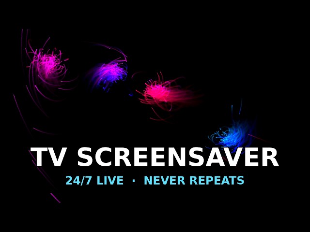 Screensaver for TV 🖥️ Relaxing Abstract Art in Motion 24/7 — Ambient Background Visuals (No Loop)
