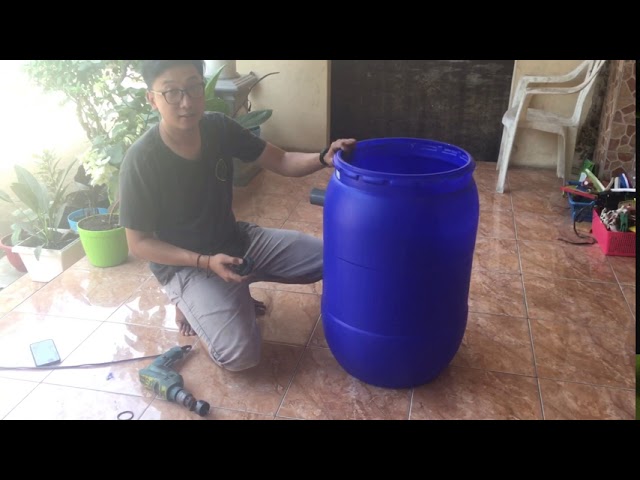 Membuat Filter Vortex kolamkoi dengan drum/tong biru