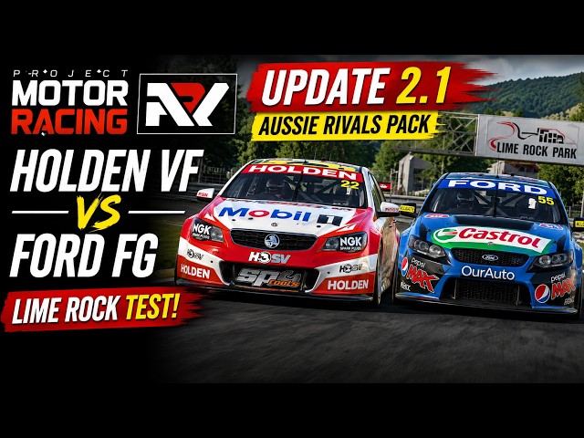 Project Motor Racing Update 2.1 is Here! (Free Aussie Rivals Pack)