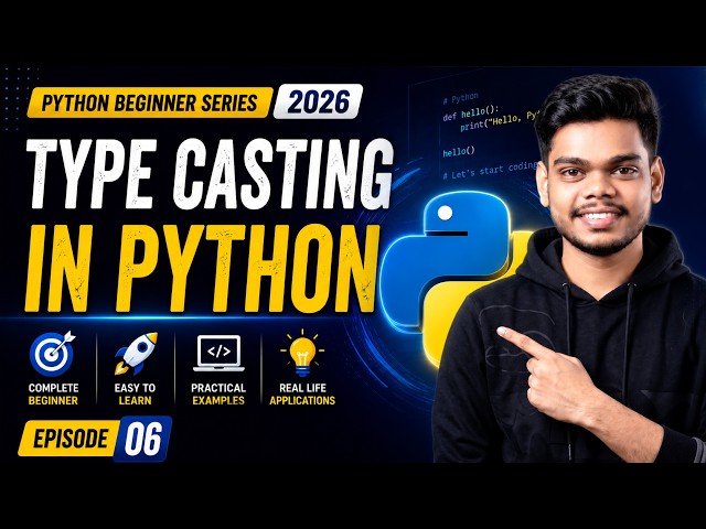 Type Casting In Python Explained In Just 7 Minutes | Python Beginner Series In Tamil 2026