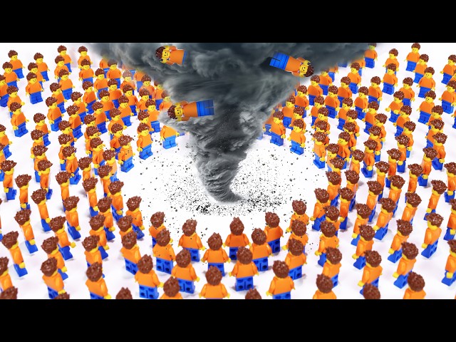 1,000 LEGO Minifigures vs TORNADO