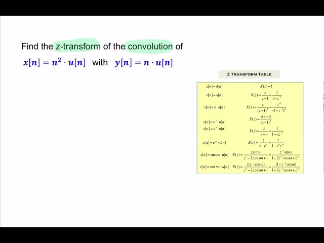 Example: Avoiding convolution using z-transform