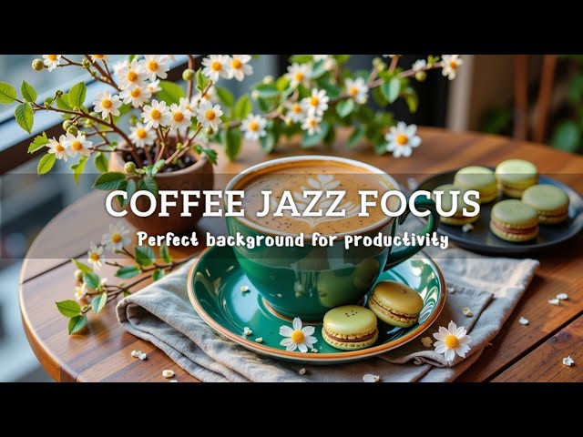 Peaceful Bossa Nova Jazz ~ Autumn Coffee Setting | Gentle Music for Work Study Focus