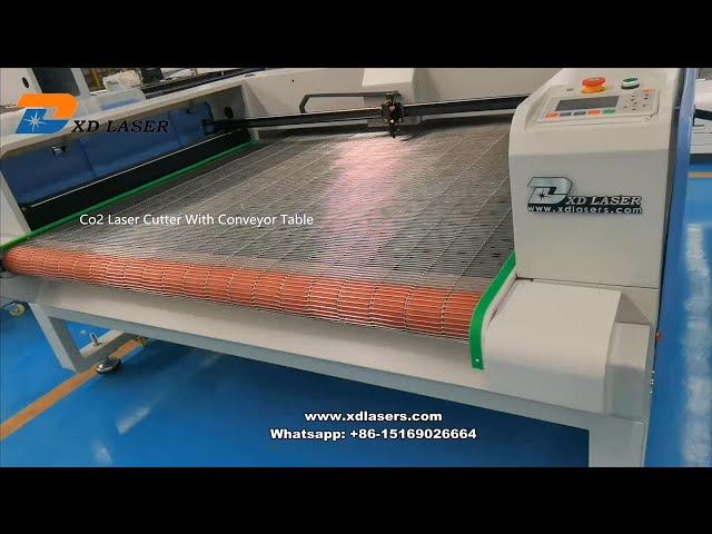 Co2 Laser Cutter With Conveyor Table