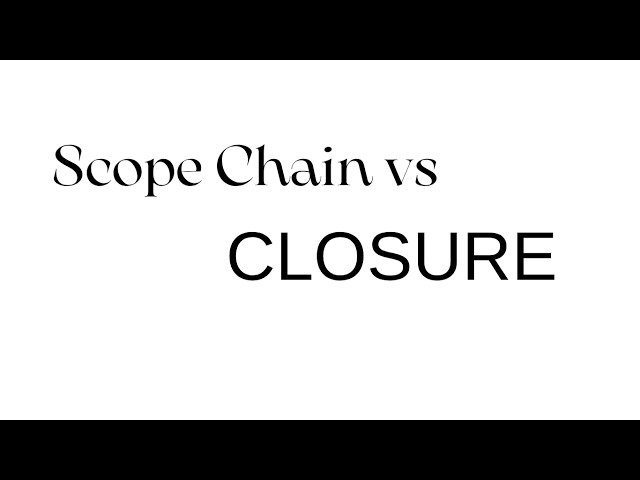 JavaScript Scope Chain vs Closure Explained | Most Asked Interview Question | Beginner to Advanced