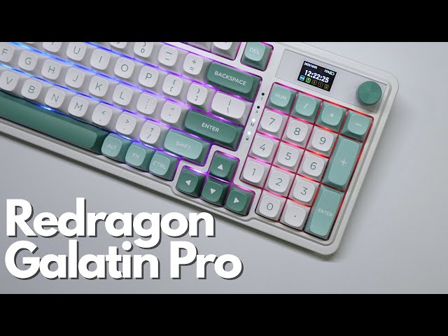 BUDGET Compact Full Size Keyboard with a Knob & Screen!? - Redragon Galatin Pro K719