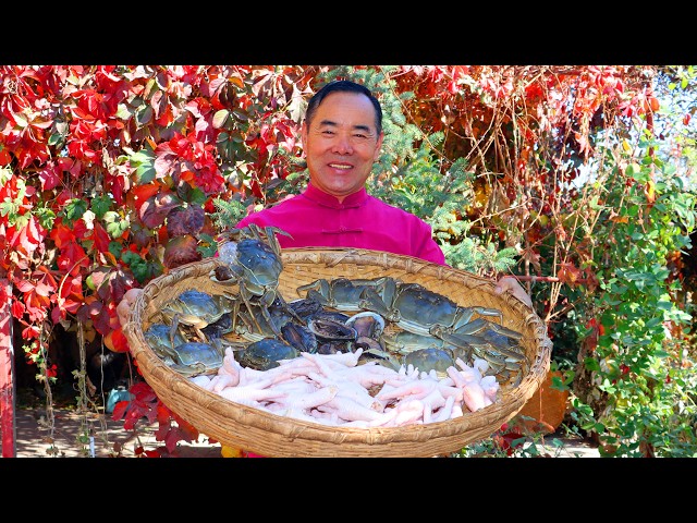A MUST-TRY Crab Recipe! Stewed with Abalone and Chicken Feet for best Taste!| Uncle Rural Gourmet
