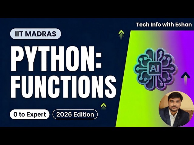 Python Functions Explained Simply by IIT Madras Alumnus