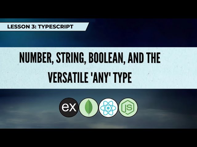 Lesson 3 TypeScript Essentials