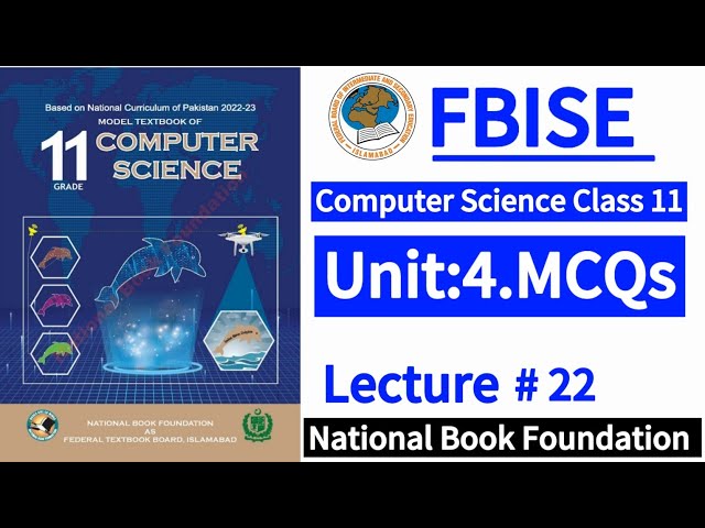 Class 11 | Computer | Unit 4 | MCQs | New Syllabus 2024 | LearnOnlineWithAnum