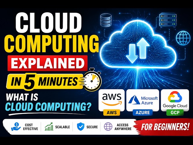 video-1 Cloud Computing Explained in 5 Minutes | What is Cloud Computing? | AWS Azure GCP