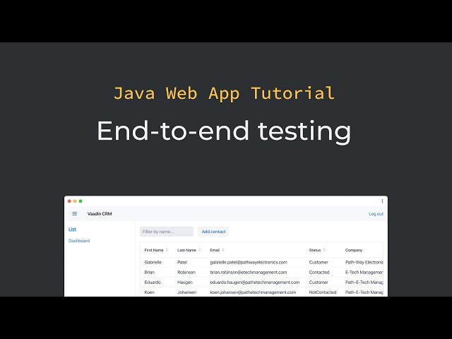 Java tutorial: End-to-end browser testing with Vaadin TestBench (part 15)