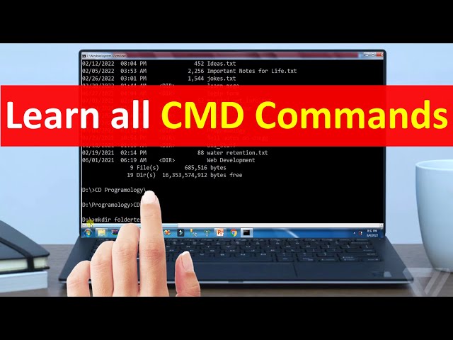 Learn cmd commands in one video in hindi / urdu 2022 | cmd command prompt commands hindi / urdu 2022